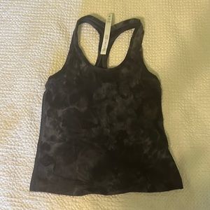 Lululemon tank top black marble size 6